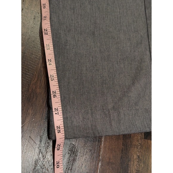 Lee Pants Womens 10 Gray Dress Trouser Comfort Waist Stretch Micro Check Office - Picture 10 of 11